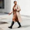 image:imageDREAM PAIRS Womens Wide Calf Knee High Faux FurLined Flat Fashion Winter Boots with Side ZipperBlack