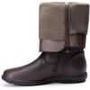 image:imageDREAM PAIRS Womens Wide Calf Knee High Faux FurLined Flat Fashion Winter Boots with Side ZipperBrown