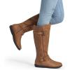 image:imageDREAM PAIRS Womens Wide Calf Knee High Faux FurLined Flat Fashion Winter Boots with Side ZipperCamel