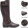 image:imageDREAM PAIRS Womens Wide Calf Knee High Faux FurLined Flat Fashion Winter Boots with Side ZipperTracewidecalfbrown