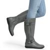 image:imageDREAM PAIRS Womens Wide Calf Knee High Faux FurLined Flat Fashion Winter Boots with Side ZipperTracewidecalfgrey