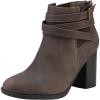 image:imageDREAM PAIRS Womens Chunky High Heel Ankle Boots Close Toe Fall Heeled Booties ShoesBrown