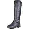 image:imageDREAM PAIRS Womens Knee High Boots Buckle Riding BootsBlacku