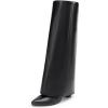 image:imageDREAM PAIRS Womens Knee High Boots Fold Over Chunky High Heels Long Boots Zipper Pointed Toe Dress Tall Boots Party Fashion Boots