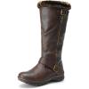 image:imageDREAM PAIRS Womens Knee High Boots Thick Faux Fur Lined Winter Snow Warm Boots with ZipperBrownPu