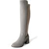 image:imageDREAM PAIRS Womens Knee High Stretchy Fashion BootsLightGrey