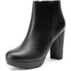 image:imageDREAM PAIRS Womens Stomp High Heel Ankle BootsBlackPu