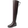 image:imageDREAM PAIRS Womens Thigh High Boots Low Block Heel Casual Fashion Over the Knee BootsBrownpu