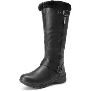 image:imageDREAM PAIRS Womens Knee High Boots Thick Faux Fur Lined Winter Snow Warm Boots with ZipperBlackPu
