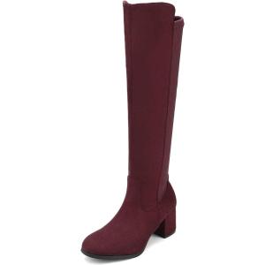 image:imageDREAM PAIRS Womens Knee High Stretchy Fashion BootsBurgundy