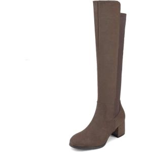 image:imageDREAM PAIRS Womens Knee High Stretchy Fashion BootsKhaki