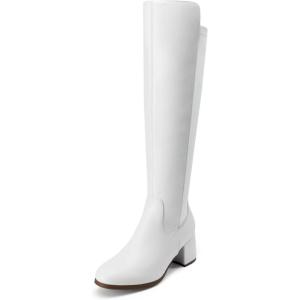 image:imageDREAM PAIRS Womens Knee High Stretchy Fashion BootsWhite