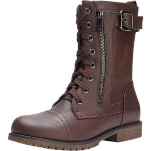 image:imageDREAM PAIRS Womens Mission Drivers BootsBurgundy