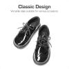 image:imageDREAM PAIRS Boys Girls Dress Shoes Kids School Uniform Formal Casual Oxfords for Toddler Little KidBlackpat