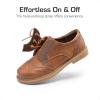 image:imageDREAM PAIRS Boys Girls Dress Shoes Kids School Uniform Formal Casual Oxfords for Toddler Little KidBrown