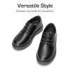 image:imageDREAM PAIRS Boys Girls Dress Shoes Kids Uniform Formal Classic Oxfords Laceup for Toddler Little Big KidAll Black
