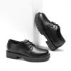 image:imageDREAM PAIRS Boys Girls Dress Shoes Kids Uniform Formal Classic Oxfords Laceup for Toddler Little Big KidAll Black