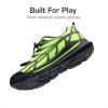 image:imageDREAM PAIRS Boys Girls Running Shoes Kids Athletic Lightweight Breathable Gym School ShoesNeon GreenBlack