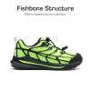 image:imageDREAM PAIRS Boys Girls Running Shoes Kids Athletic Lightweight Breathable Gym School ShoesNeon GreenBlack