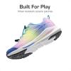 image:imageDREAM PAIRS Boys Girls Running Shoes Kids Athletic Lightweight Breathable Gym School ShoesRainbow