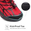 image:imageDREAM PAIRS Boys Girls Running Shoes Kids Athletic Lightweight Breathable Gym School ShoesRedBlack