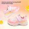 image:imageDREAM PAIRS Boys Girls Slipon Sneakers Lightweight Breathable Walking ShoesPinkYellow