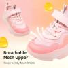 image:imageDREAM PAIRS Boys Girls Slipon Sneakers Lightweight Breathable Walking ShoesPinkYellow