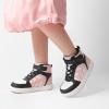 image:imageDREAM PAIRS Boys Girls Sneaker High Top Basketball Shoes Kids LilLegends JuniorFly Jumpers Sports Shoes for Athletic School GymWhitePinkBlack