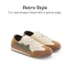 image:imageDREAM PAIRS Boys Girls Sneakers Foldable Back Retro Classic Casual Tennis Lightweight Breathable Walking Shoes for LittleBig KidBrownBeige