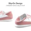 image:imageDREAM PAIRS Boys Girls Sneakers Foldable Back Retro Classic Casual Tennis Lightweight Breathable Walking Shoes for LittleBig KidPink