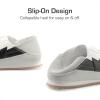 image:imageDREAM PAIRS Boys Girls Sneakers Foldable Back Retro Classic Casual Tennis Lightweight Breathable Walking Shoes for LittleBig KidWhiteBlack