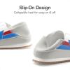 image:imageDREAM PAIRS Boys Girls Sneakers Foldable Back Retro Classic Casual Tennis Lightweight Breathable Walking Shoes for LittleBig KidWhiteBlue