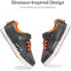 image:imageDREAM PAIRS Boys Sneakers Little Kids Toddler Shoes Storybook Causal Walking Shoes NonSlip with Hook and LoopGreyOrange