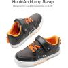 image:imageDREAM PAIRS Boys Sneakers Little Kids Toddler Shoes Storybook Causal Walking Shoes NonSlip with Hook and LoopGreyOrange