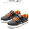 image:imageDREAM PAIRS Boys Sneakers Little Kids Toddler Shoes Storybook Causal Walking Shoes NonSlip with Hook and LoopGreyOrange