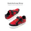 image:imageDREAM PAIRS Boys Sneakers Little Kids Toddler Shoes Storybook Causal Walking Shoes NonSlip with Hook and LoopRedBlack