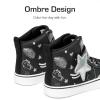 image:imageDREAM PAIRS Girls Sneakers High Top Hook and Loop Sparkly Shiny Comfortable Casual Walking Shoes for ToddlerLittleBig KidsBlack