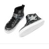 image:imageDREAM PAIRS Girls Sneakers High Top Hook and Loop Sparkly Shiny Comfortable Casual Walking Shoes for ToddlerLittleBig KidsBlack