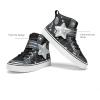 image:imageDREAM PAIRS Girls Sneakers High Top Hook and Loop Sparkly Shiny Comfortable Casual Walking Shoes for ToddlerLittleBig KidsBlack