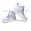 image:imageDREAM PAIRS Girls Sneakers High Top Hook and Loop Sparkly Shiny Comfortable Casual Walking Shoes for ToddlerLittleBig KidsRainbowPurple