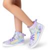 image:imageDREAM PAIRS Girls Sneakers High Top Hook and Loop Sparkly Shiny Comfortable Casual Walking Shoes for ToddlerLittleBig KidsRainbowPurple