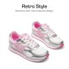 image:imageDREAM PAIRS Girls Sneakers Laceup Tennis Running Casual Footwear LilLegends Lightweight Classic Walking Shoes for LittleBig KidPinkSilver