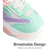 image:imageDREAM PAIRS Kids Girls Sneakers Jelly Sole Lace up Shoes Lightweight Walking Shoes for Girls BoysMulti