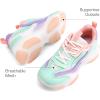 image:imageDREAM PAIRS Kids Girls Sneakers Jelly Sole Lace up Shoes Lightweight Walking Shoes for Girls BoysMulti
