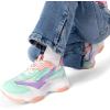 image:imageDREAM PAIRS Kids Girls Sneakers Jelly Sole Lace up Shoes Lightweight Walking Shoes for Girls BoysMulti