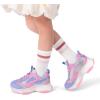 image:imageDREAM PAIRS Kids Girls Sneakers Jelly Sole Lace up Shoes Lightweight Walking Shoes for Girls BoysPurplePink