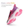 image:imageDREAM PAIRS Kids Girls Sneakers Zipper Casual Shoes Jelly Sole Sports Shoes Lightweight Walking ShoesBlackPink