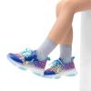 image:imageDREAM PAIRS Kids Girls Sneakers Zipper Casual Shoes Jelly Sole Sports Shoes Lightweight Walking ShoesBlue