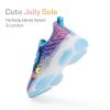 image:imageDREAM PAIRS Kids Girls Sneakers Zipper Casual Shoes Jelly Sole Sports Shoes Lightweight Walking ShoesBlue