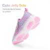 image:imageDREAM PAIRS Kids Girls Sneakers Zipper Casual Shoes Jelly Sole Sports Shoes Lightweight Walking ShoesPink